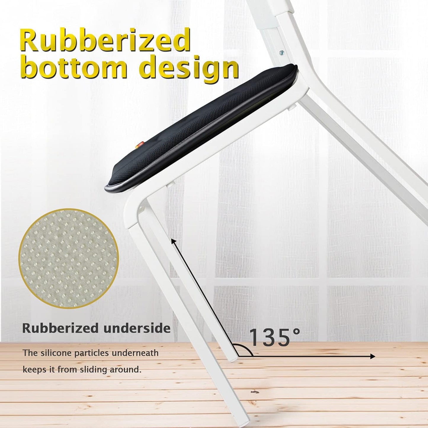 Car Seat Cushion Memory Foam Thin Seat Cushion for Car Truck Seat Driver, 20x18.5x1.2 Inches, Black