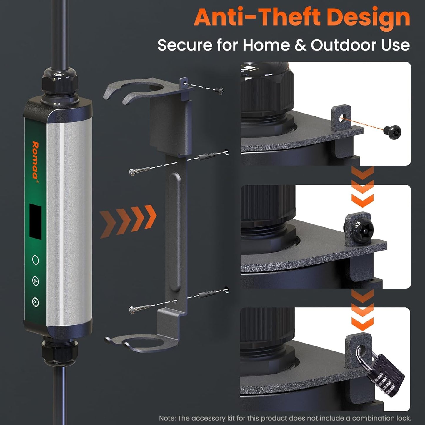 Level 2 EV Charger 40A EV Charger 240V 9.6kW Fast Charging, App Control, NEMA 14-50 Plug & 25ft J1772 Charging Cable, Indoor/Outdoor Portable EVSE for Home, ETL/FCC Certified