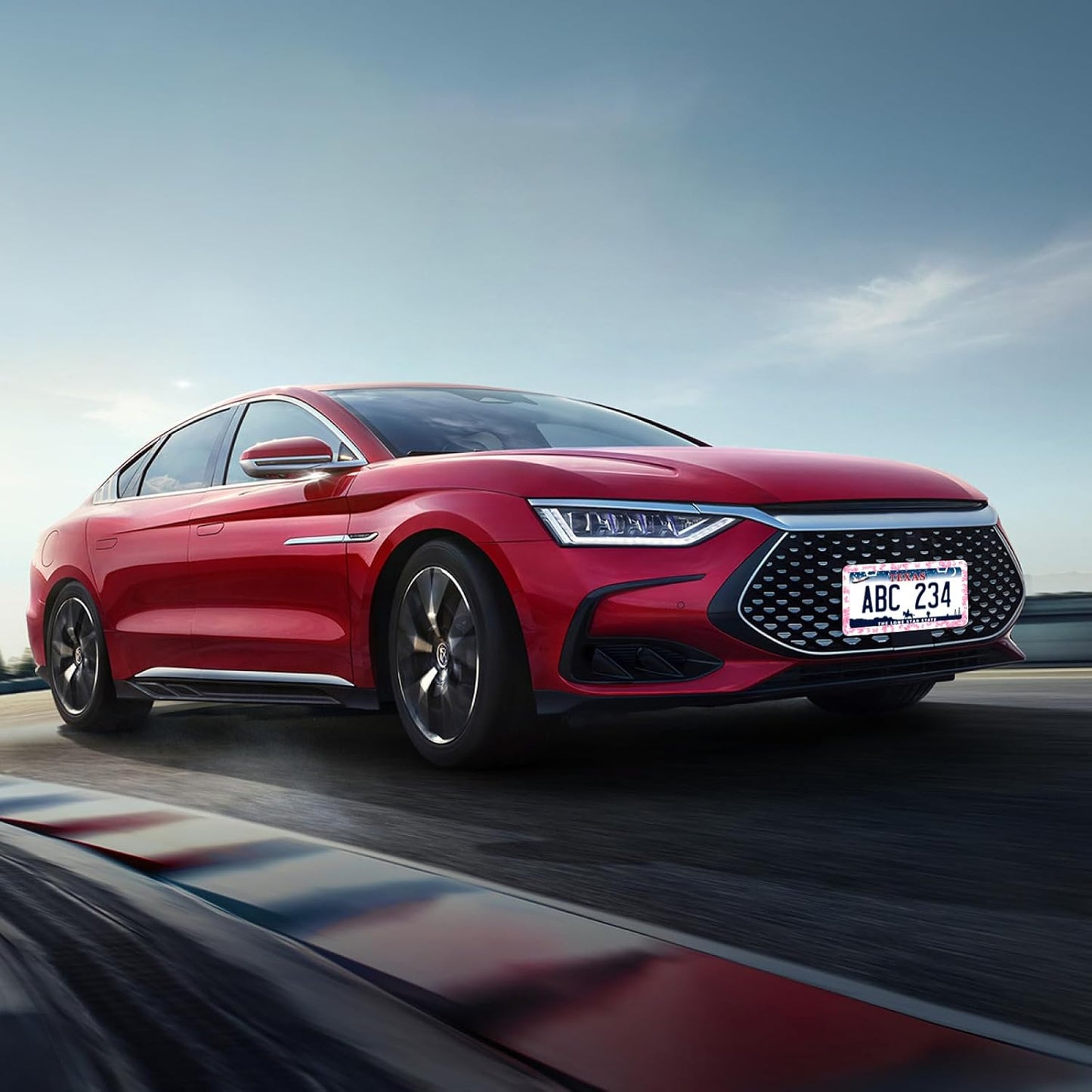 Pink Butterfly License Plate Frame Funny Animal License Plate Frames Stainless Steel Accessories Cars Decor with 2 Holes and Screws Fits Standard Us Ca Vehicles License Plate Holder 12.2 X 6 Inch