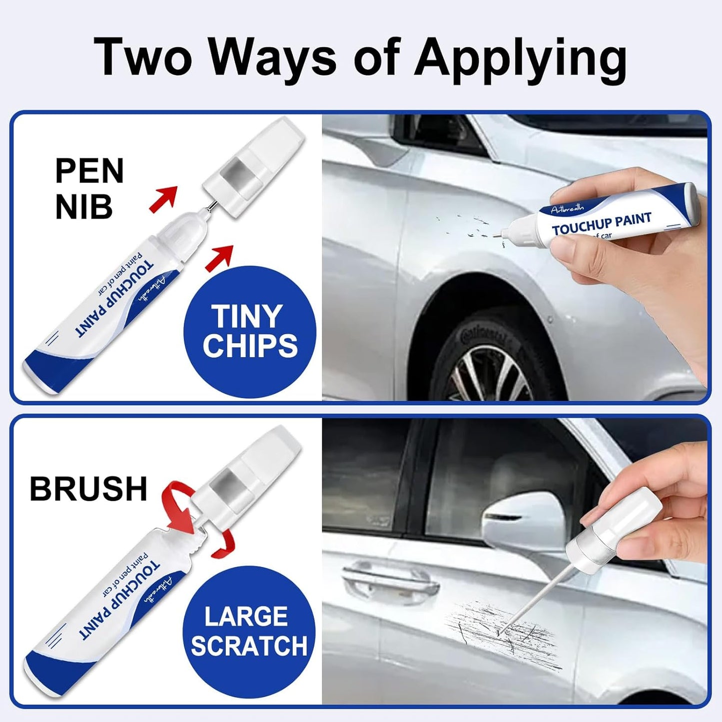 Silver Zynith(PSE/SSE) Touch Up Paint for JEEP-Exact Match–Chips and Nicks Car Paint Scratch Repair Kit Automotive Paint Pen for Wrangler-JK/Commander/Compass/Grand-Cherokee/Liberty/Patriot/Renegade