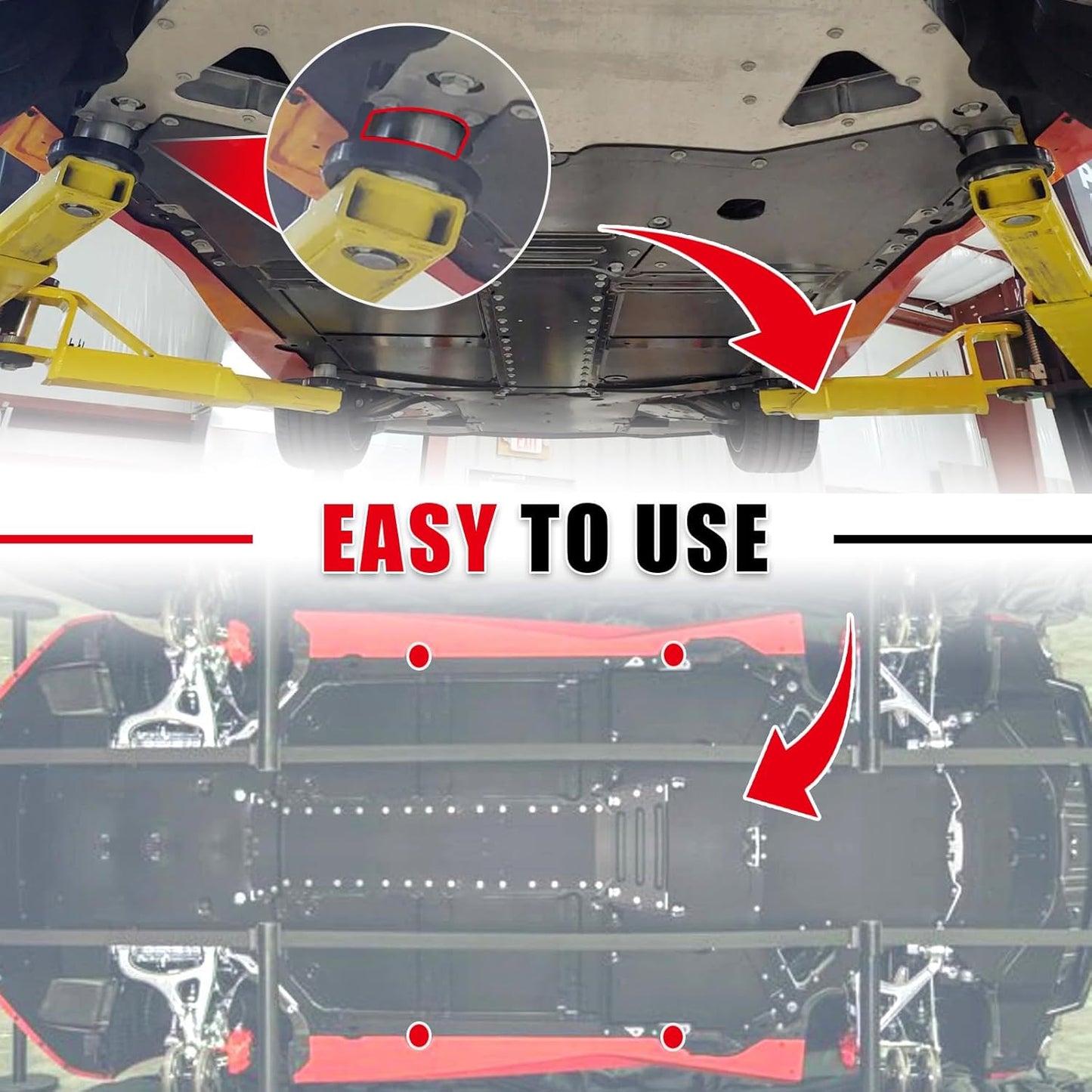 C8 Jacking Lift Pad Puck Billet Aluminum 4 Packs Fit for 2020-2025 Corvette C8