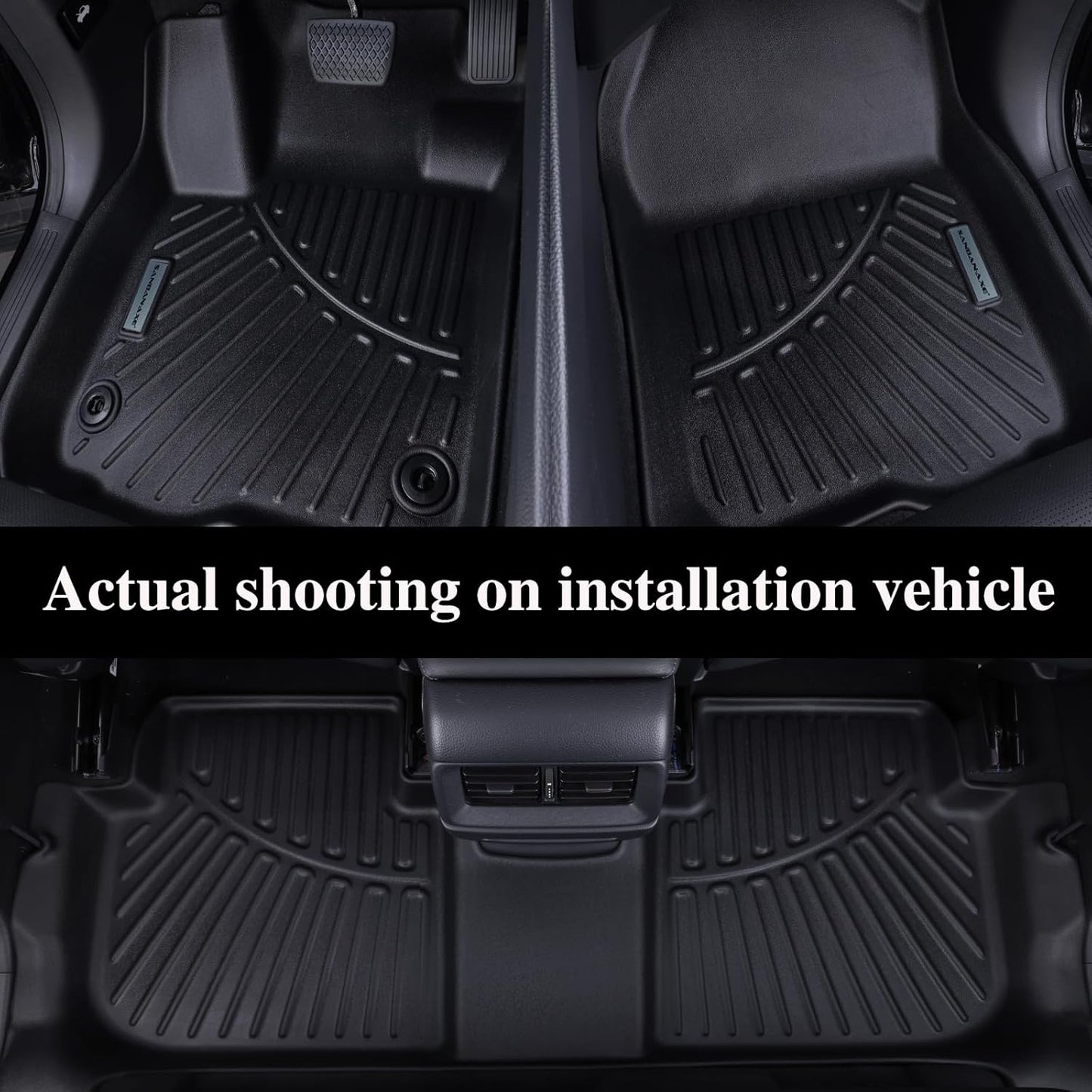 Floor Mats & Trunk Mat for 2021-2024 2025 Ford Bronco Sport Only Fit Sport Version(Non Hybrid) TPE All Weather Protection 2 Rows Car Floor Liners