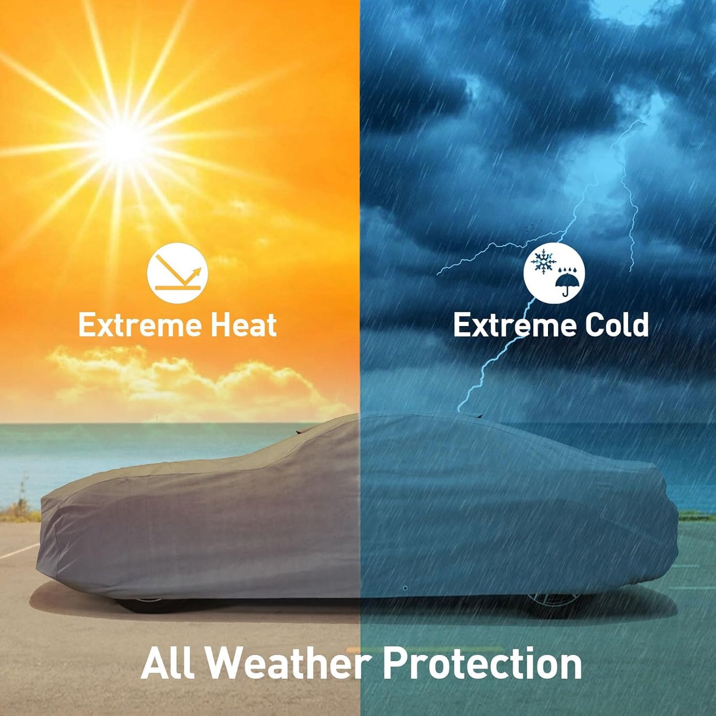 DaShield Ultimum Series Cadillac Eldorado 1967-1970 Coupe 2-Door All Weather Protection Semi Custom Fit Dust, Sun, Snow, Rain Protection Indoor Outdoor