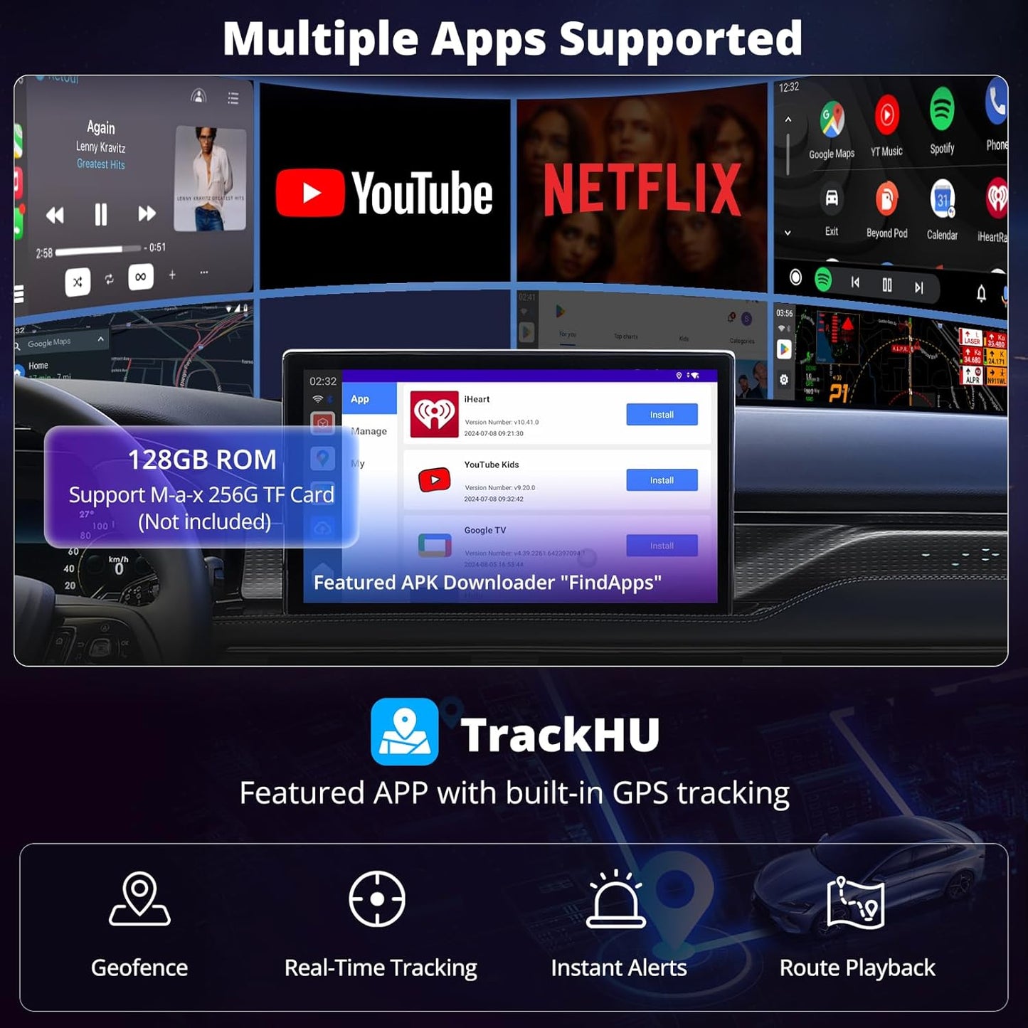 CB6 CarPlay AI Box & Android AI Box, Wireless CarPlay/AndroidAuto Adapter, Plug & Play CarWave Car Smart Box with AI DriveChat, GPS Track, Android 13, 2 BT, 4G LTE, 8G+128G, Silver