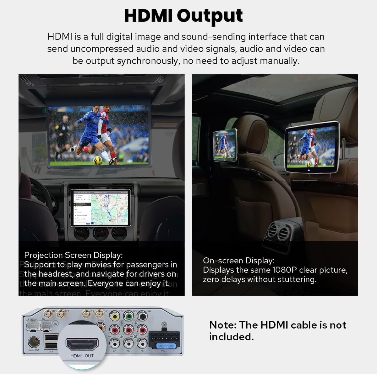 Joying Single Din Touchscreen Radio 10.1 Inch Car Stereo with Apple Carplay & Android Auto, 4GB+64GB Android 13 Head Unit with Mirror Link, AM/FM, Bluetooth, SWC, GPS(JY-UTS10N4)