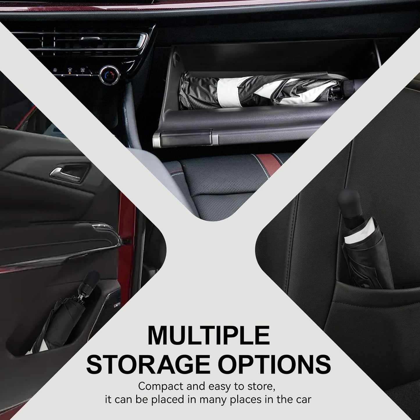 Umbrella Sunshade for Chevy Traverse Accessories 2024 2025, Foldable Windshield Cover Sun Shade Umbrella Visor with UV Block Windshield and Heat Insulation (for Chevy Traverse 2024-2025)