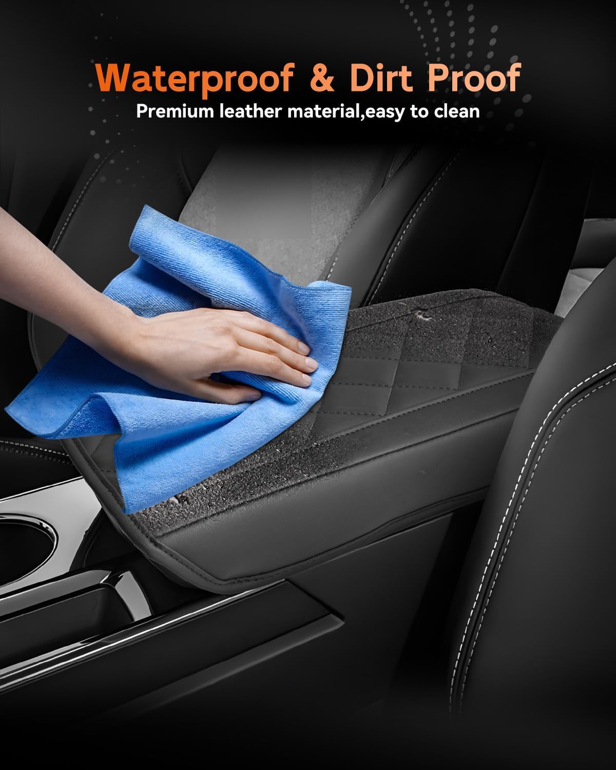 CDEFG for Chevrolet Equinox 2025 2026 Center Console Cover Armrest Box Cover for Chevy Equinox (LT, RS, Activ) Accessories Arm Rest Protector NOT for Equinox EV