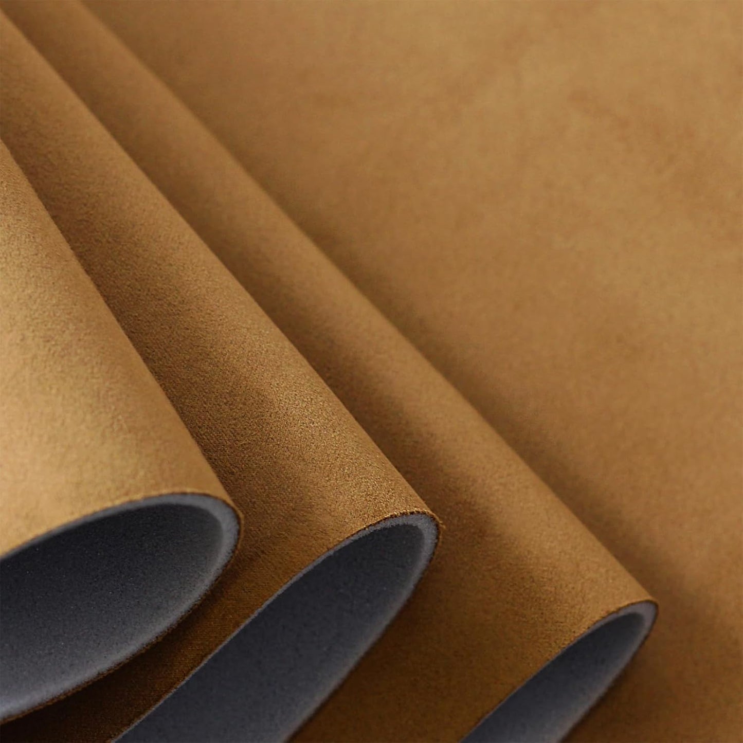 Suede Headliner Fabric with Foam Backing - Black Suede Headliner Material for Car/Truck/SUV/RV Roof, Home Repair/DIY Headliner Material Automotive Headliner Fabric (Tan, 96"×60“)