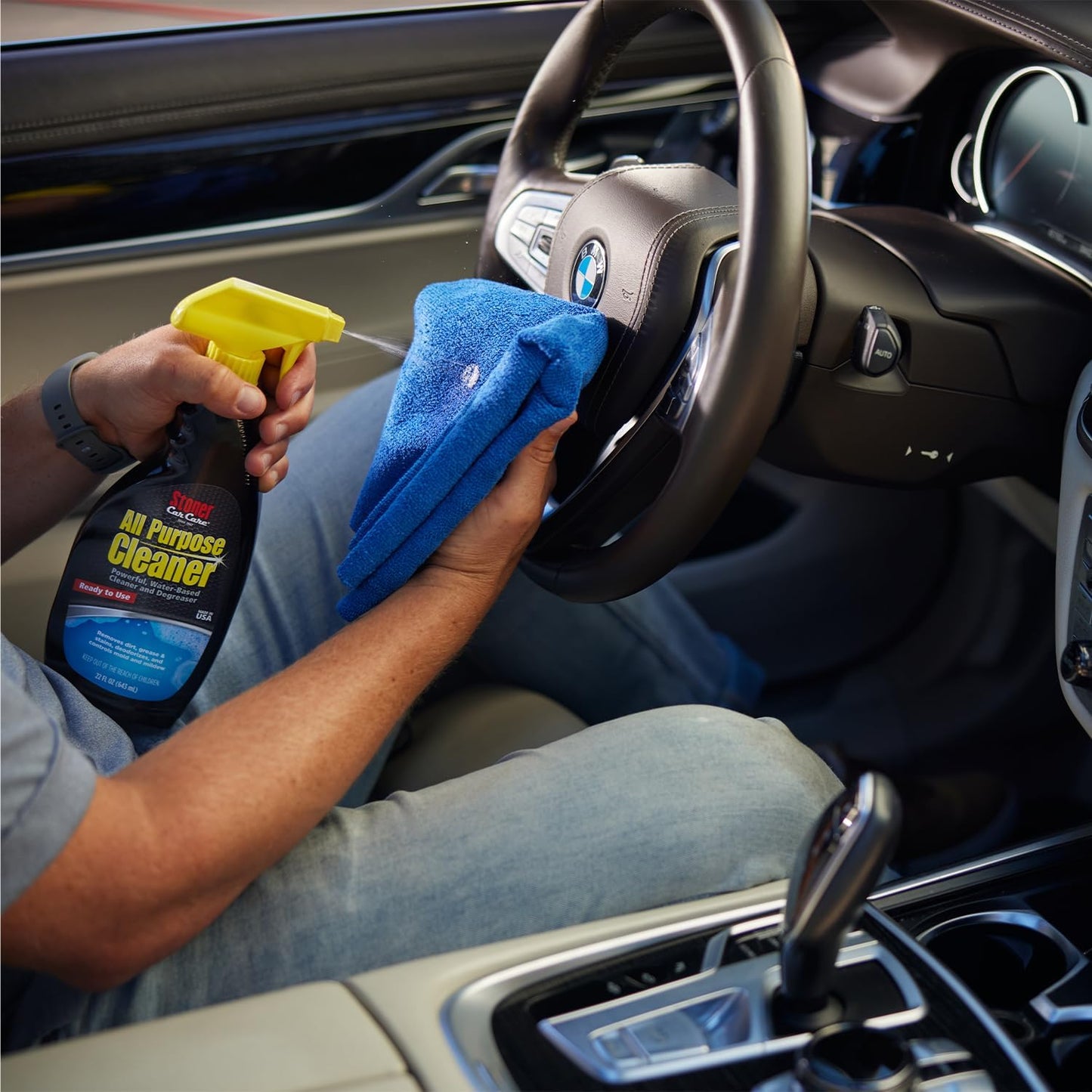 Stoner Car Care 92694-6PK All Purpose Cleaner Powerful Water-Based Cleaner and Degreaser, Easily Removes Dirt, Grease, Stains, and More, Multi-Purpose, Multi-Surface, Ready to Use, 22 Fl Oz, Pack of 6