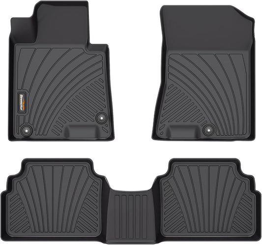 Binmotor-All Weather Car Floor Mats for Kia K5 2021-2025(Only FWD) 丨EX丨LX丨LXS丨GT丨GT-Line, 1st & 2nd Row, Thick Car Floor Liners Custom Fit for 2020-2025 Sonata