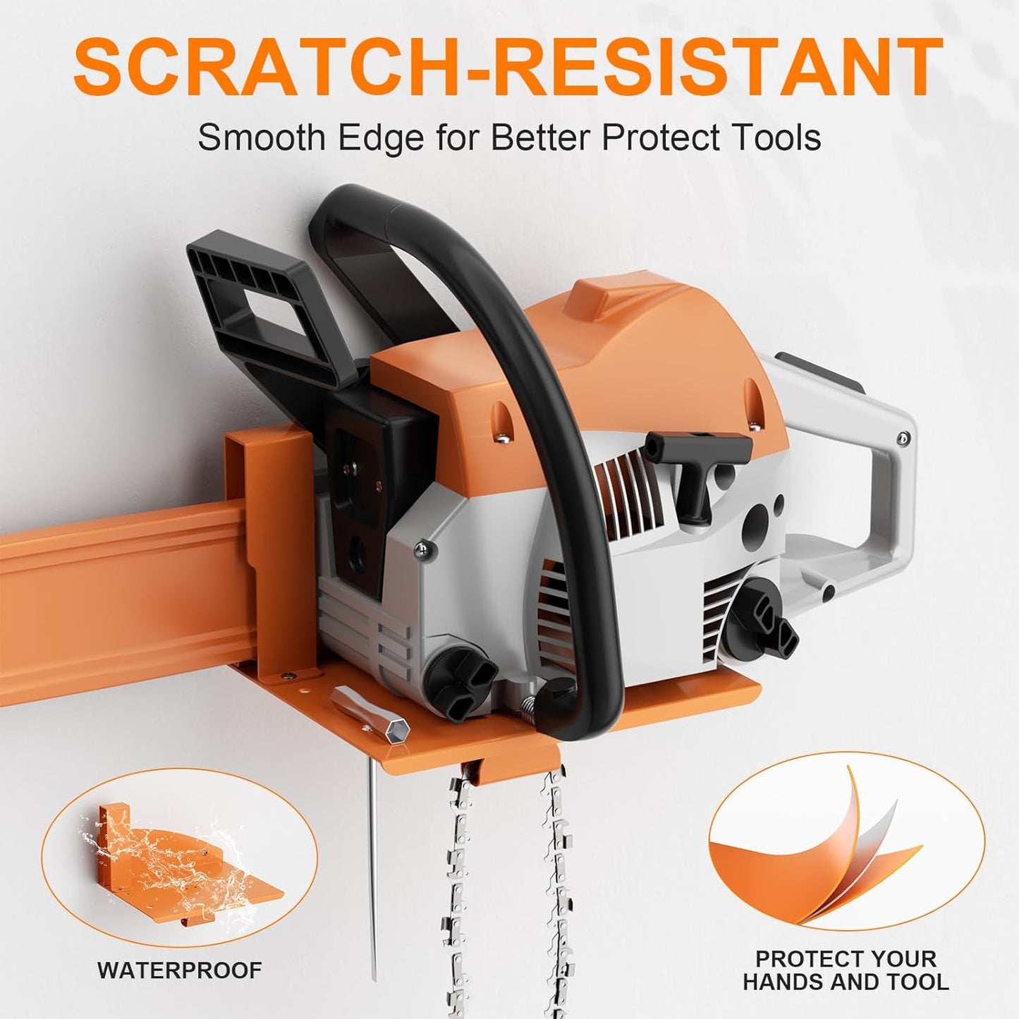 Chainsaw Holder, Chainsaw Wall Mount for Stihl MS250, MS251, MS170, MS171, MS172 Heavy Duty Chainsaw Rack Garage Storage Holder Chain Saw Display