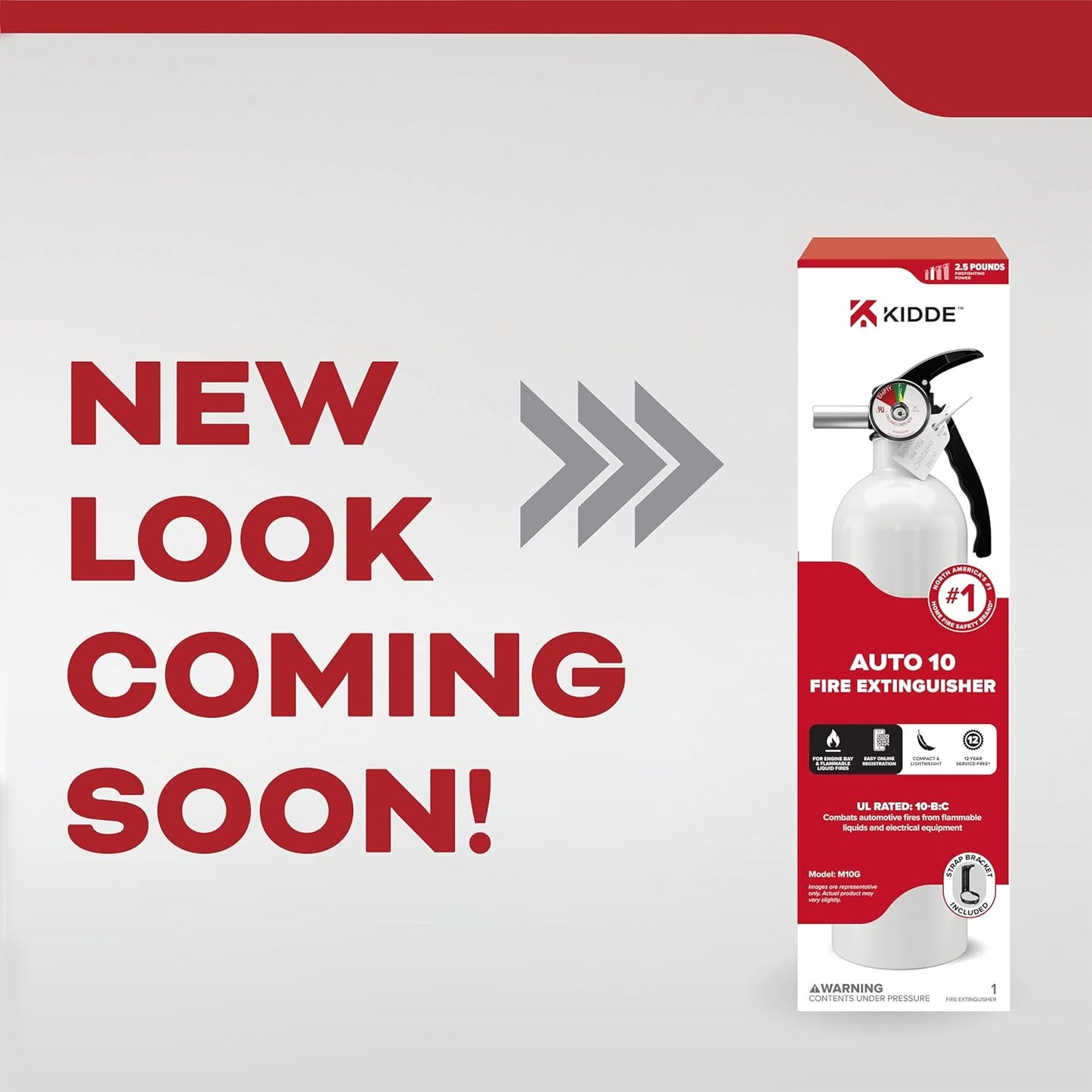 Kidde Fire Extinguisher for Vehicles, Cars, Trucks, Single-Use 10BC