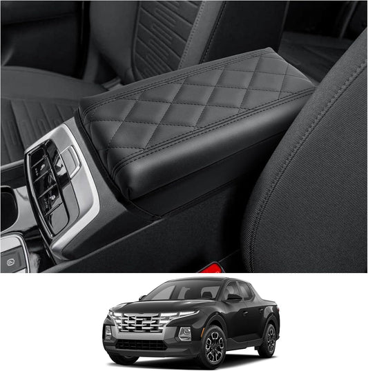 CDEFG Compatible with 2024 Hyundai Tucson Center Console Cover for 2022-2024 Santa Cruz Accessories Armrest Cover 2022-2024 Hyundai Tucson Hybrid Middle Console Pad Arm Rest Cushion