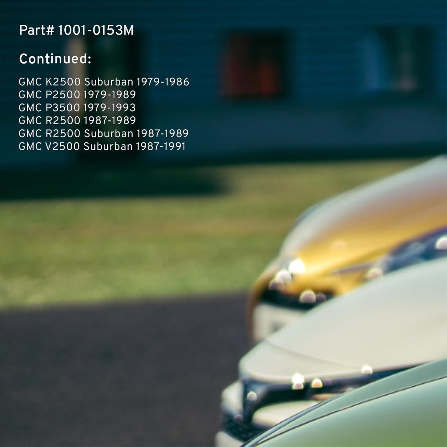 Premium Semi-Metallic Front Brake Pads (1001-0153M) Compatible with 1979-1995 Chevrolet/GMC (C20/C20 Suburban/C2500/C2500 Suburban/C30/G30/G3500/K20/K20 Suburban/K2500 & More)