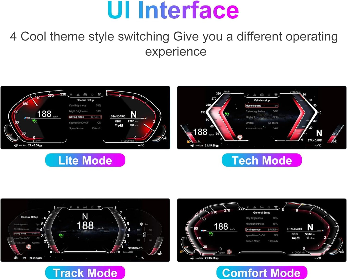Speedometer Instrument for BMW E70 E71 2006-2013 CCC CIC，12.3 inch Linux System Original Car Information Display Digital Cluster Dashboard Screen
