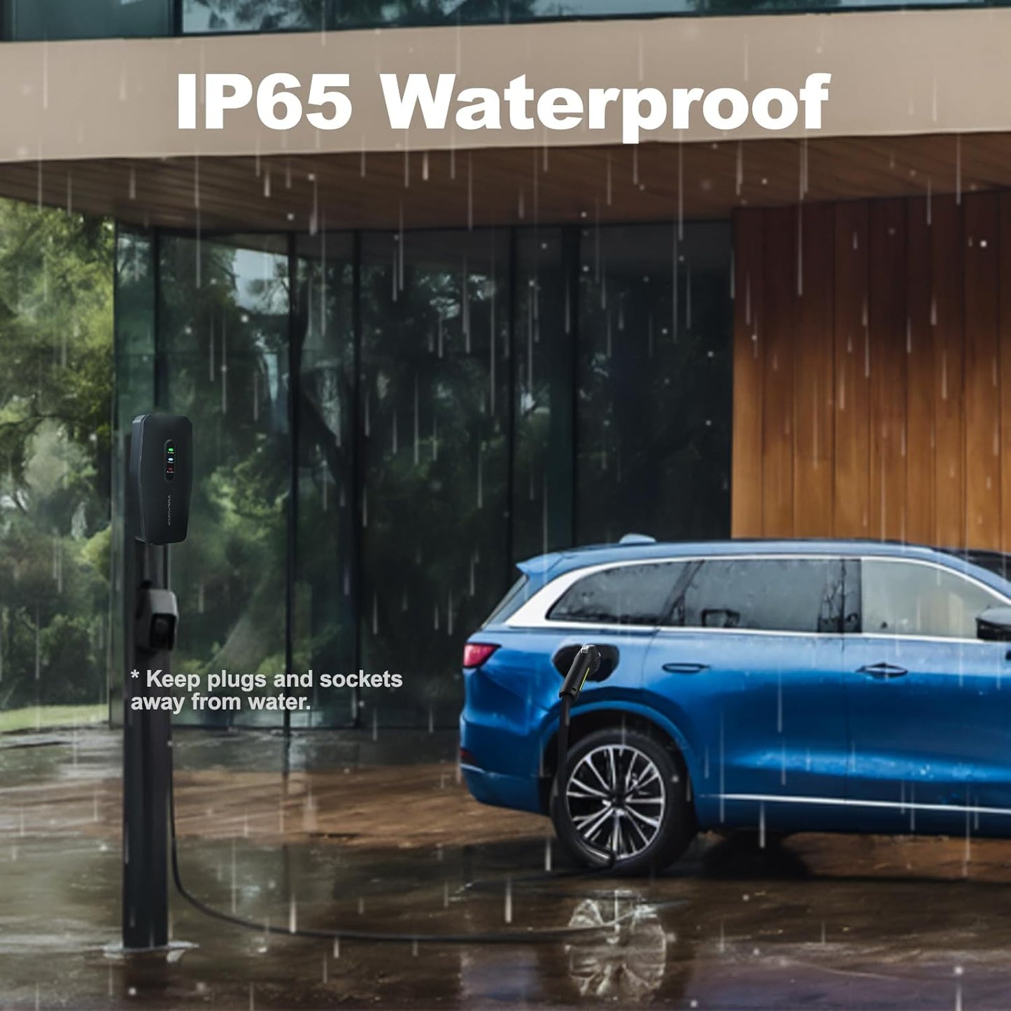 Level 1&2 EV Charger, Electric Vehicle Portable Charger with 20FT Cable, 3.5KW 16Amp Home EV Car Charging Station, 110V-240V NEMA 6-20 & NEMA 5-15 Plug Adapter, for All SAE J1772