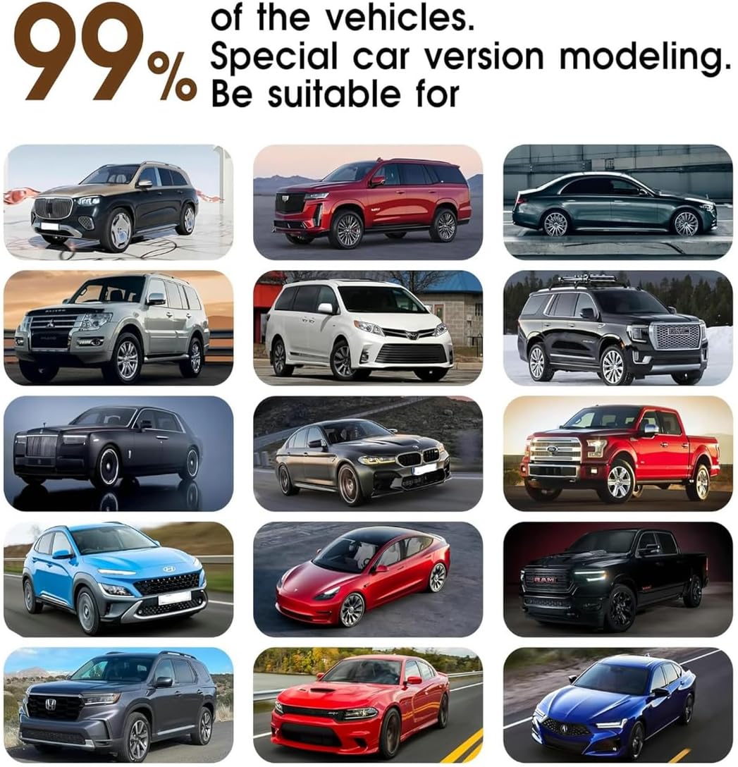 Custom Personalized Floor Mats for Cars，Luxury Full Coverage All Car Floor Mats，Anti-Slip Leather Car Mat Set ，Custom Floor Mats for 99% of Cars, Trucks & SUVs. (Yellow)