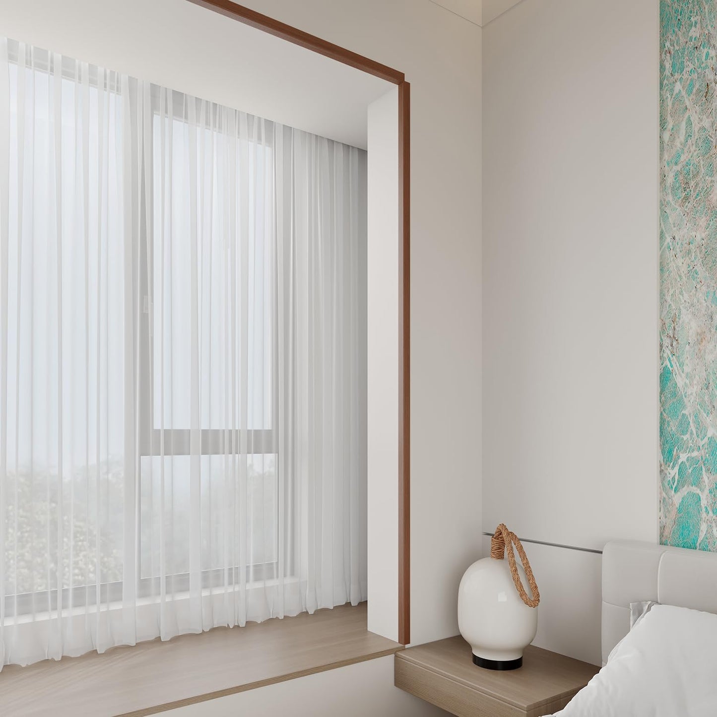 Wall Corner Protector 6PCS 45" Corner Molding Trim Walnut Wood Grain Corner Trim Decorative Strips for Door and Window Frames Mirror Edges Ceramic Tiles, and Wooden Wall Edges.