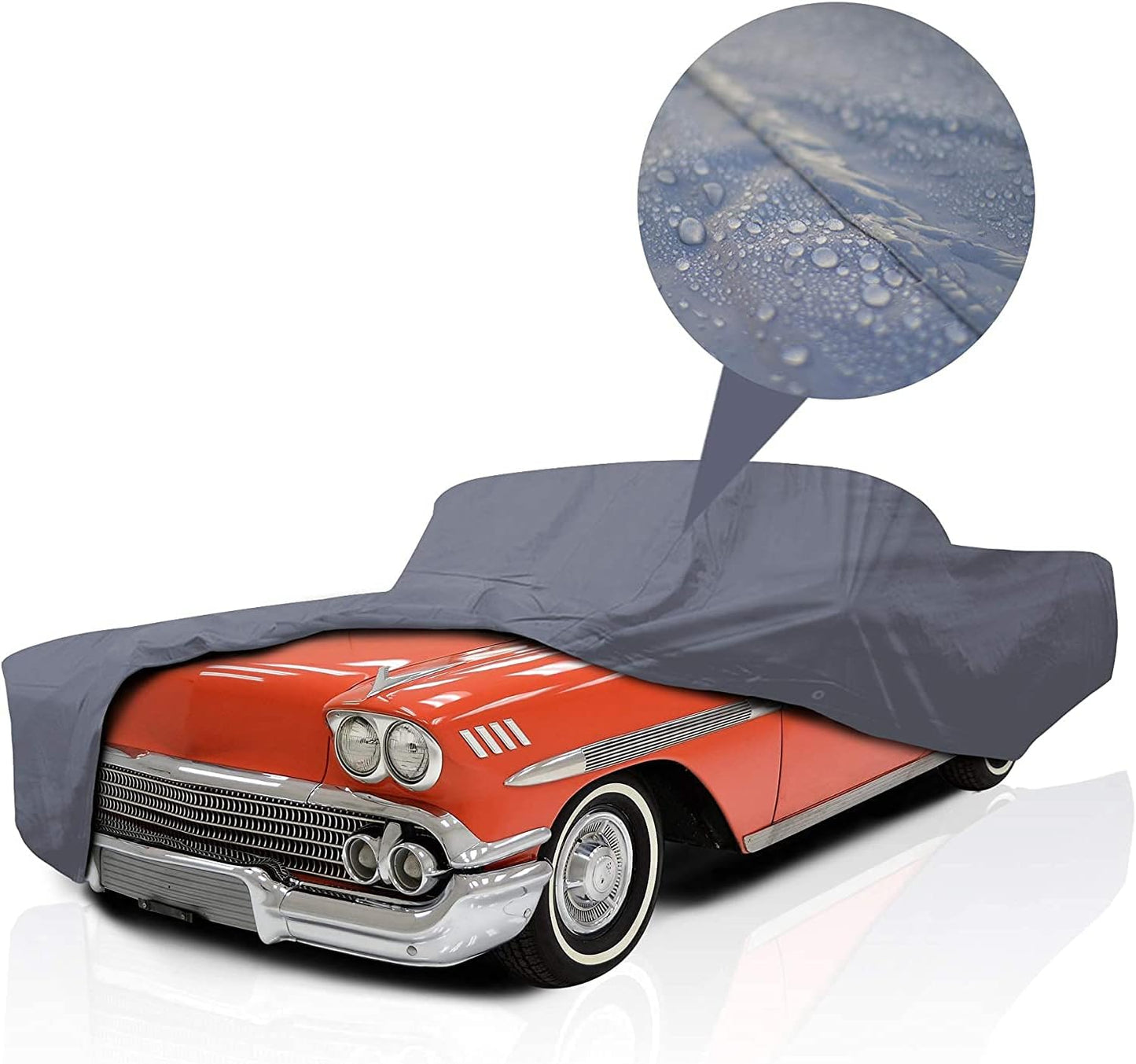 Supreme Full Car Cover – for Pontiac Executive 1966-1969 Sedan 4-Door Coupe 2-Door Semi Custom Fit Waterproof Full Coverage All Weather Windproof Dust Proof Indoor Outdoor Automobile