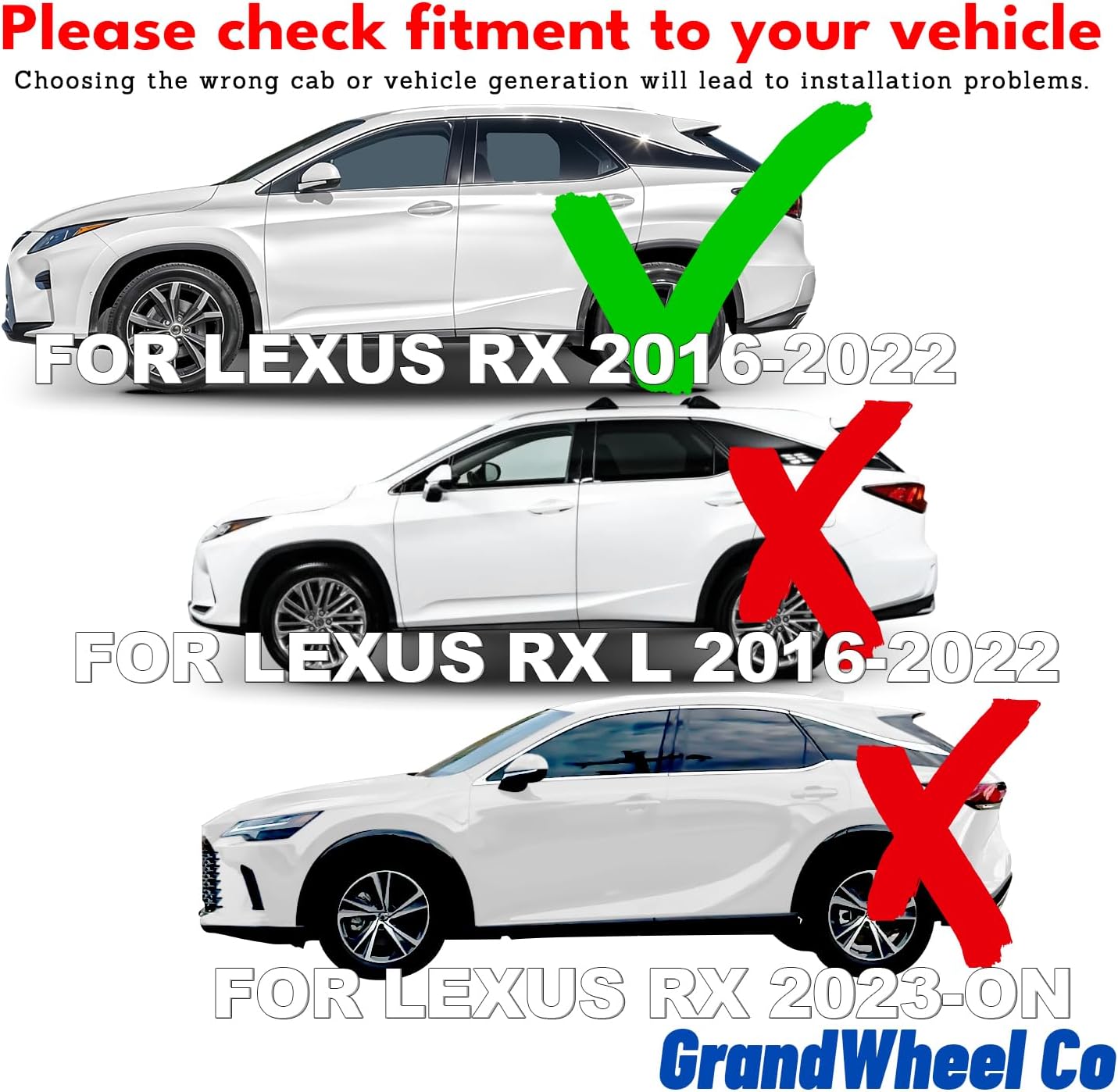 Window Deflectors Smoke Tinted In-Channel Side Window Vent Visor Deflectors Rain Guards Compatible with RX 2016-2022 - 4pcs. GW0726