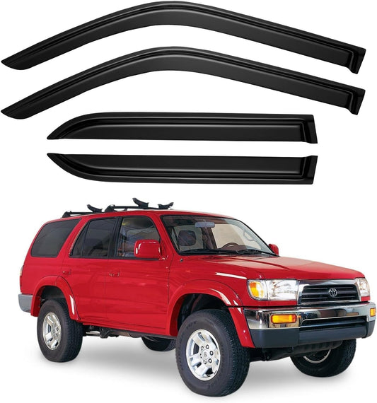 Window Visors Rain Guards for 1996-2002 Toyota 4Runner, Out-Channel Window Vent Wind Deflectors Visors Shades for 96-02 4Runner