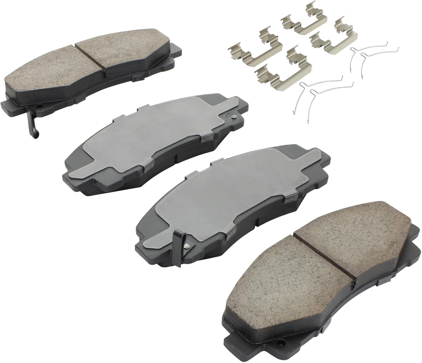 Premium Ceramic Front Brake Pads (1001-1584C) Compatible with Acura TLX 2015-2020, Honda Ridgeline 2012-2014