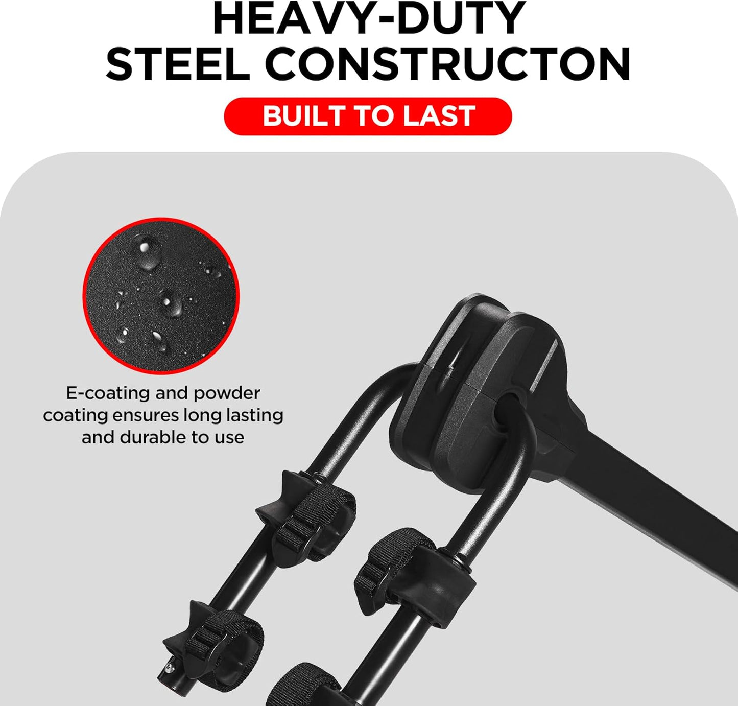 Rockland Foldable 2-Bike Rack, 80 lbs Capacity, Hitch Mount Bike Rack with Adjustable Pedal, Bike Carrier Rack for 1.25" and 2" Receiver for Cars SUVs Vans RVs