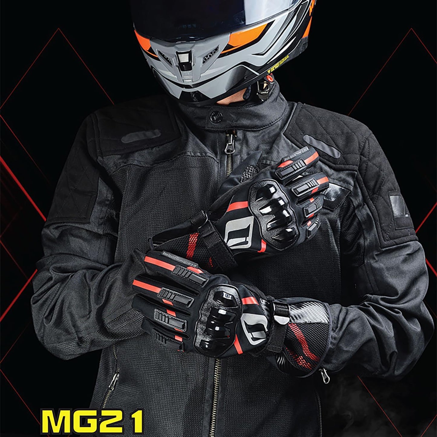 Motorcycle Gloves, Waterproof, Touch Screen, Men's Winter Gloves, ATV, UTV, Snowmobile, Skiing, Riding