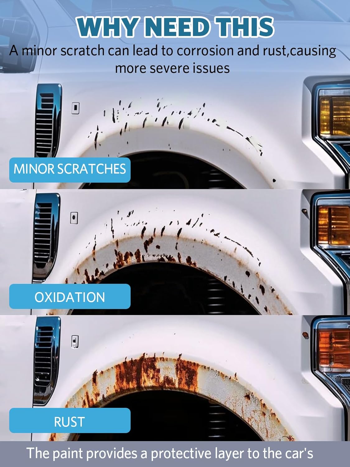 Tuxedo Black(UH) Touch Up Paint for Ford, Car Paint Scratch Repair Remover Pen Color Exact Match, Quick and Easy Fix Automotive Chips and Nicks Scuff