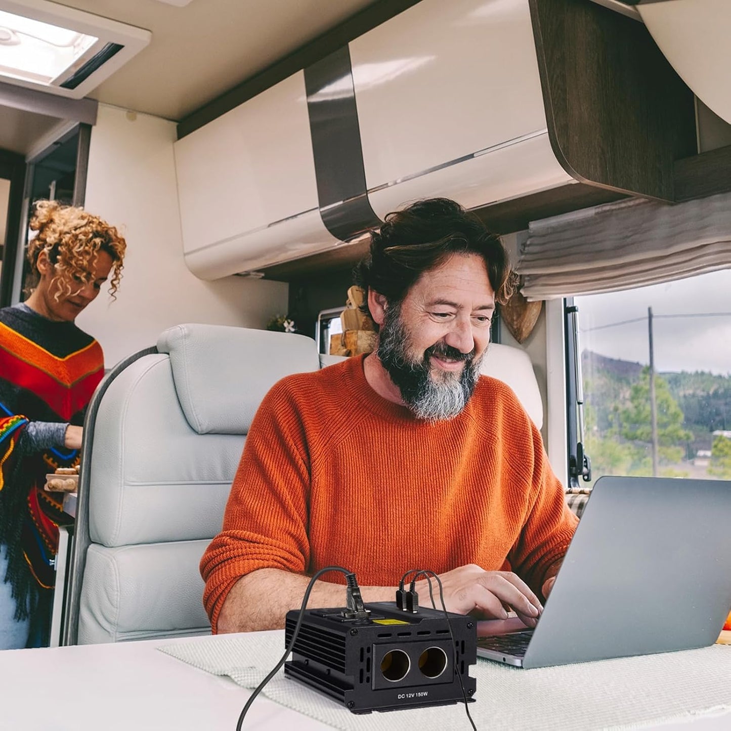 1000W Inverter for Car Power Inverters,12v DC to 110v AC Converter with 3.0 A USB Type-C Outlets, 12 Volt Inverter Car Cigarette Lighter Battery Inverter for Vehicles