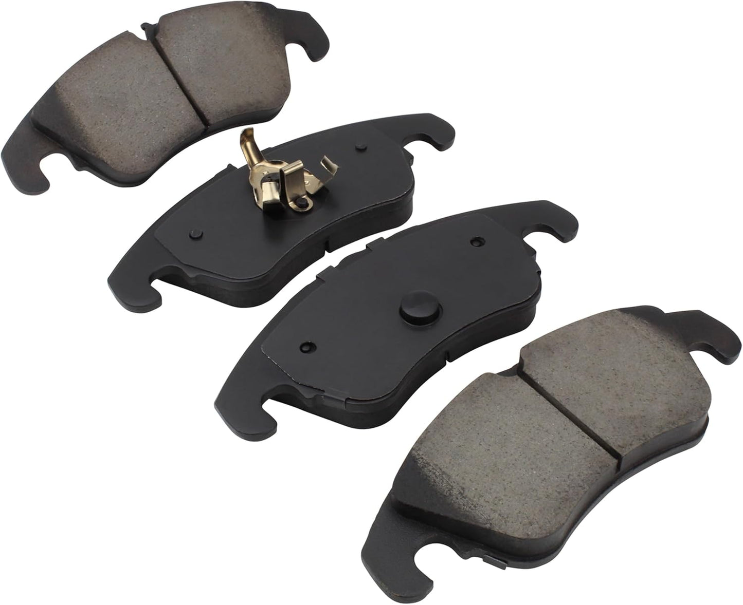 Premium Ceramic Front Brake Pads (1001-1322AC) Compatible with Audi A6 2012-2018, Audi A6 Quattro 2012-2019, Audi A7 Quattro 2012-2018, Audi Q5 2009-2016, Audi S5 2016-2017