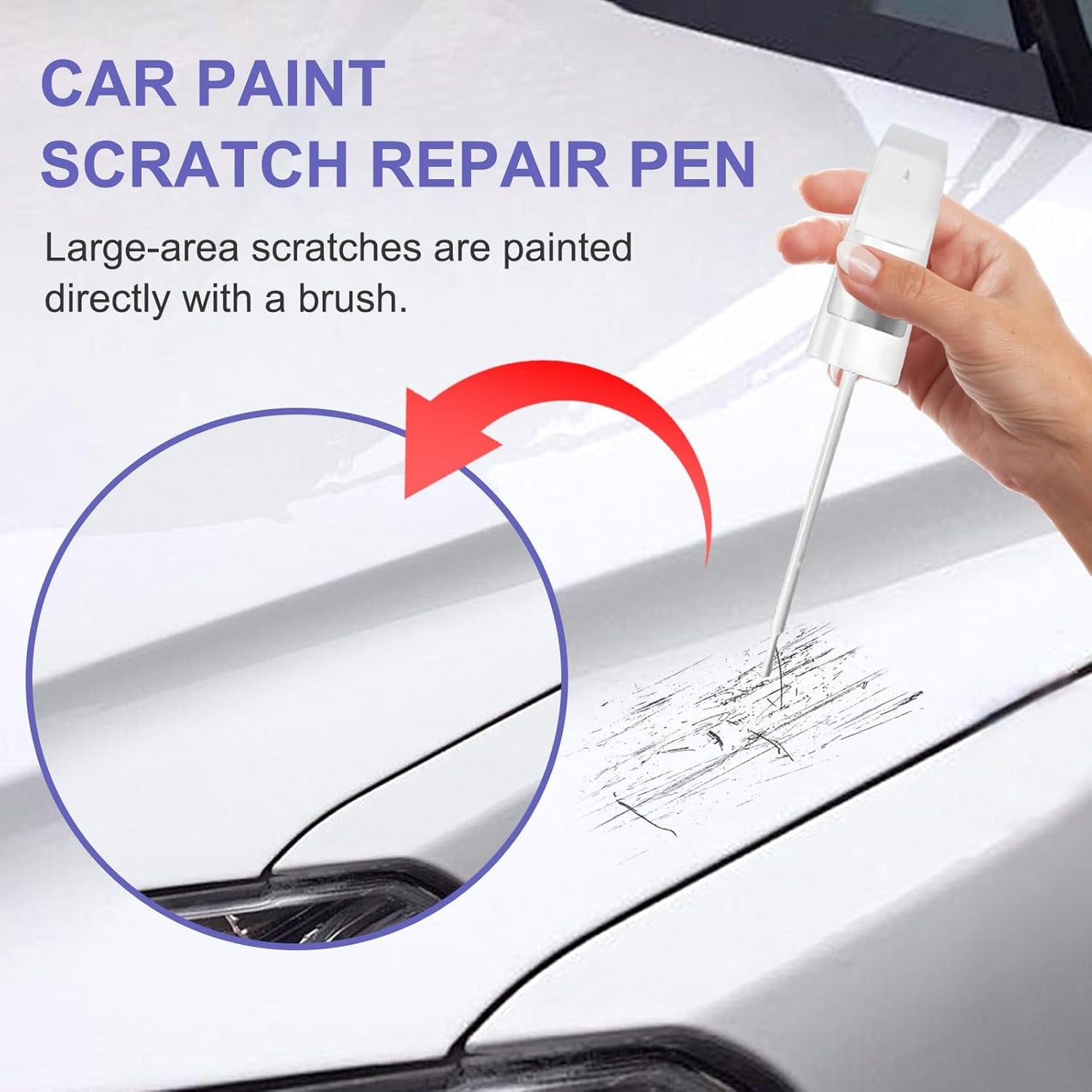 Touch Up Paint for BMW Black Sapphire (475)-Exact Match–Chips and Nicks TouchUp Paint Pen Scratch Repair Car Accessories Car Paint Pen for Erase Car Scratches