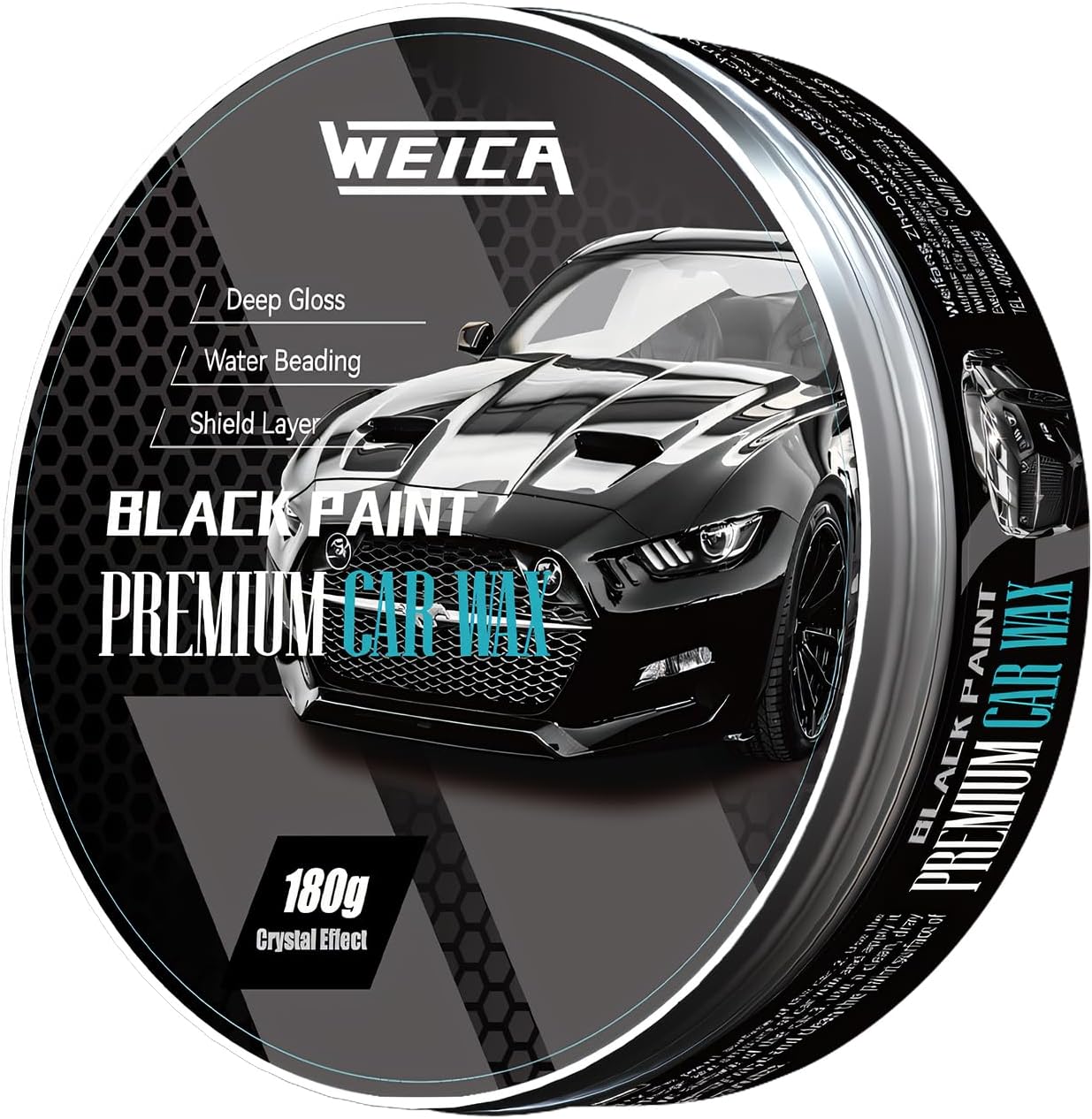 Car Wax for Dark Color Cars | Black, Charcoal, Midnight Blue | Liquid Depth & Sun Swirl Defender | 180g