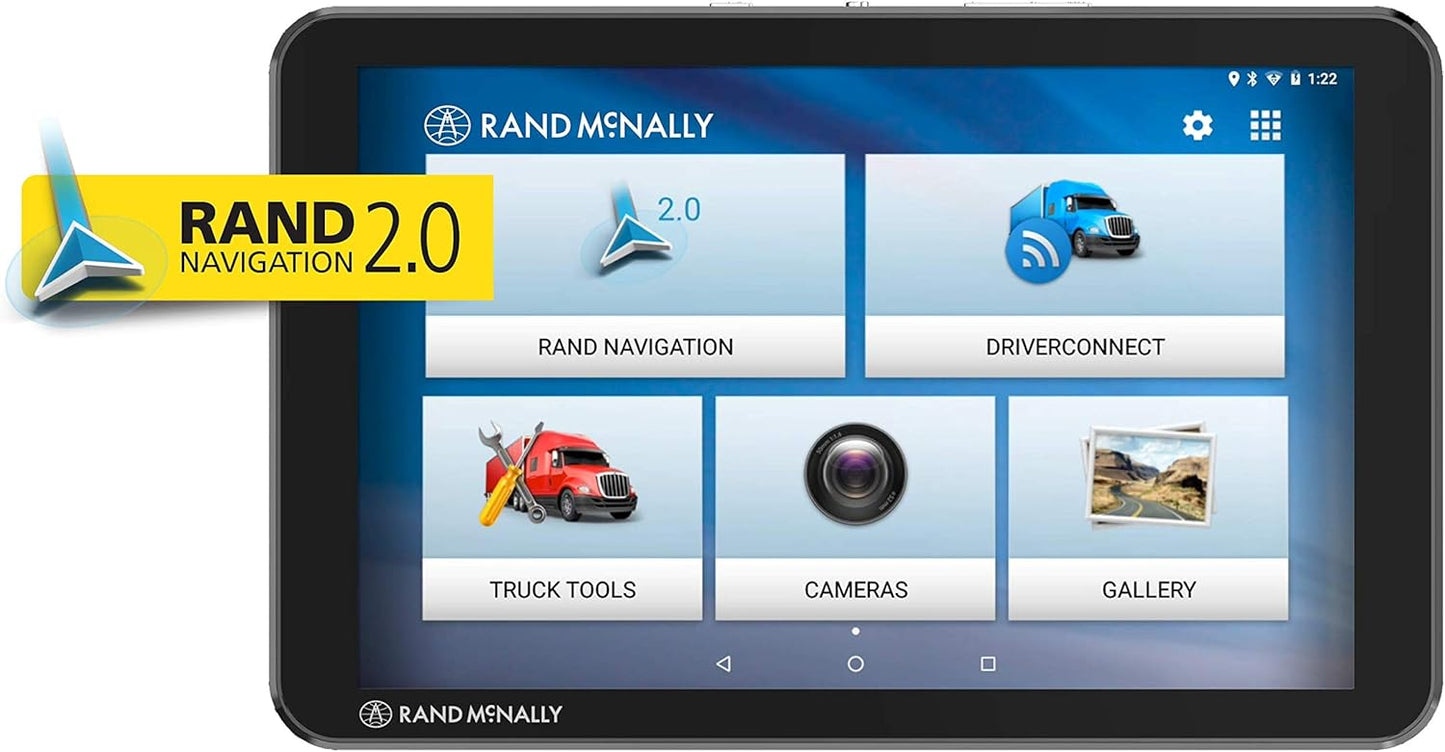 Rand McNally TND T85 8-inch GPS Truck Navigator with Industry's Best Custom Trucking Routes, Rand Navigation 2.0, Download 2025 Maps