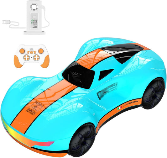 Drift Car, High-Speed Remote Control Cars, Rc Drift Cars for Adults, 32+ km/H, 1:16 Scale, Self-Spray, Infinity Color Lamp, 1200mAh Battery, Racing Level Operation, Gift for Kids/Adults (Blue)