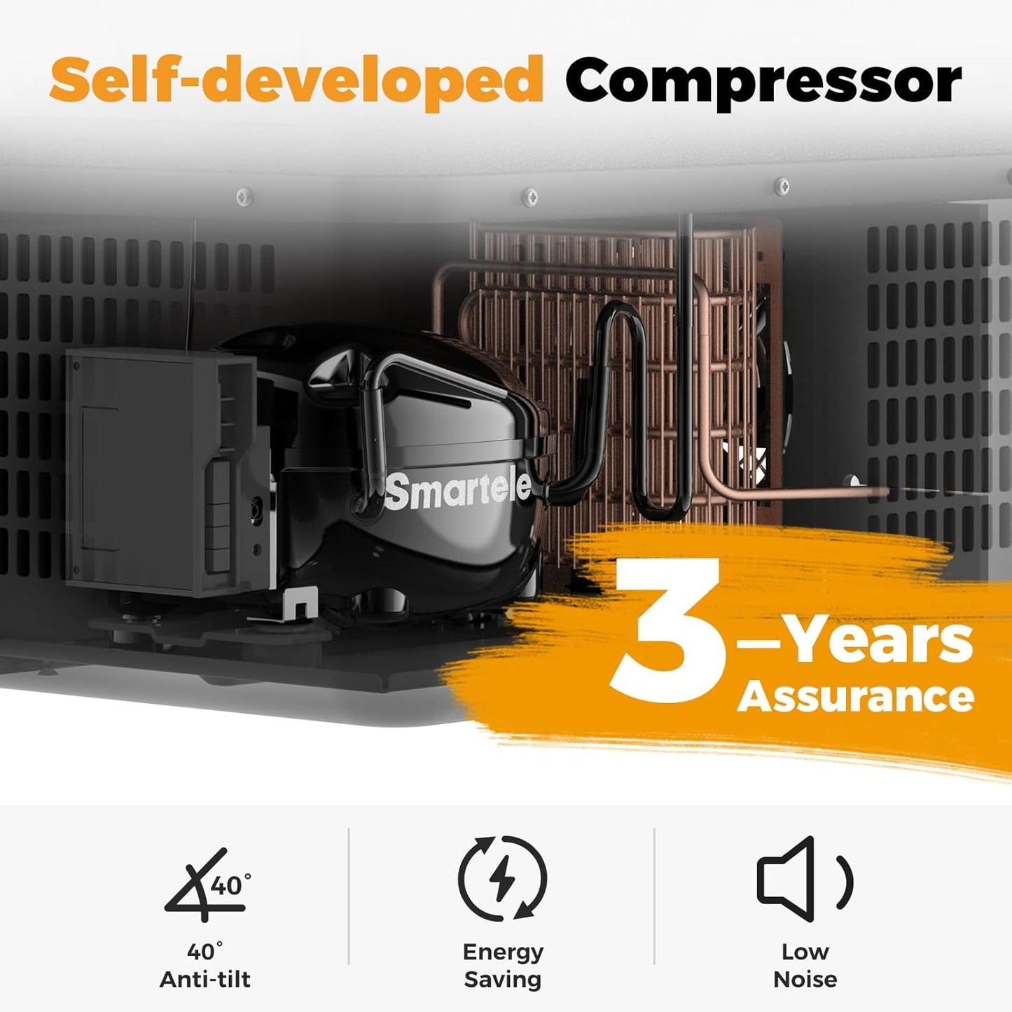 Setpower DT55 Portable Refrigerator with APP Control, 59QT(55L) Dual Zone Fridge Freezer, Electric Coolers for Vehicles AC/DC, Car Refrigerator 12V Portable Fridge