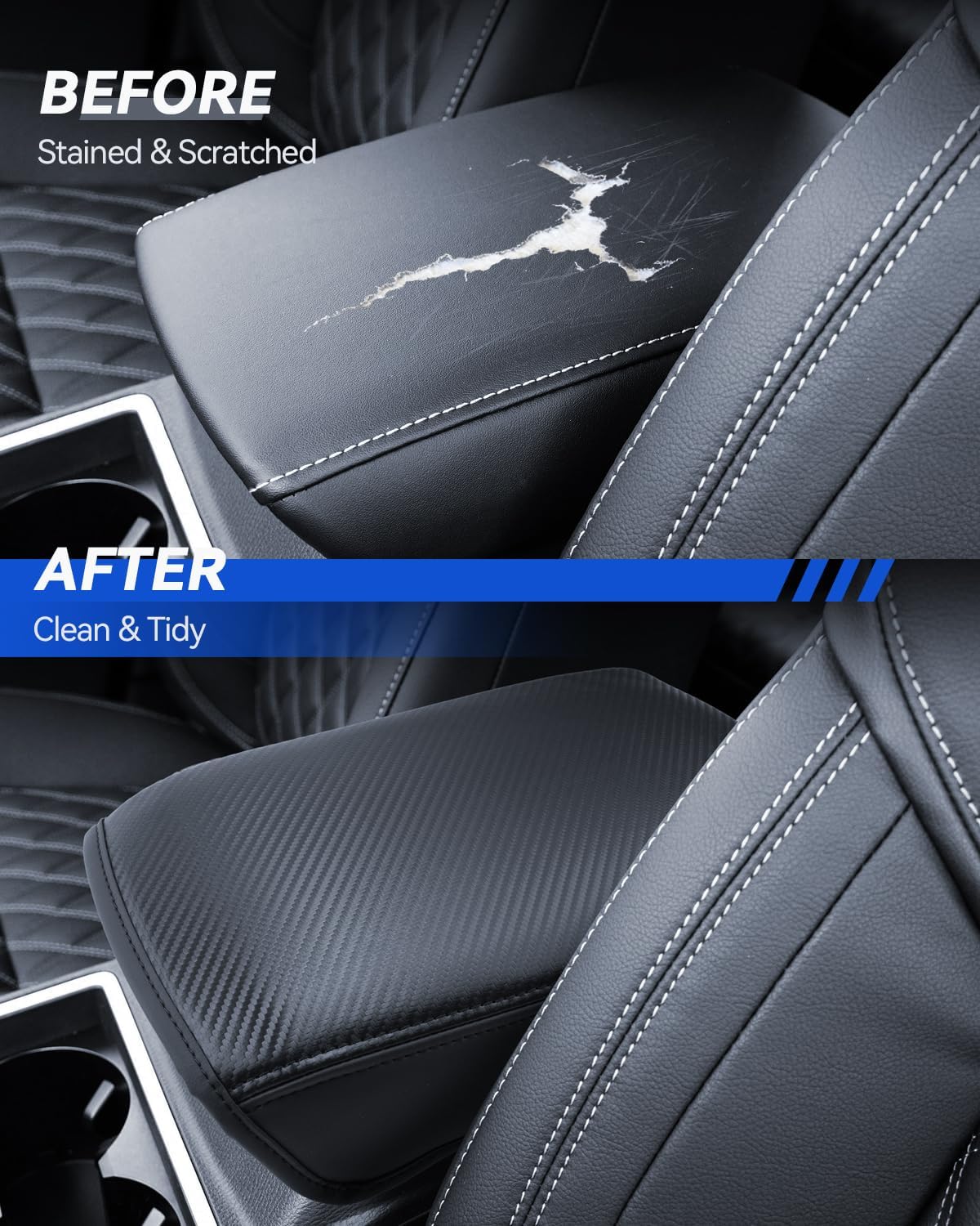 Armrest Cover for 2022-2025 Mitsubishi Outlander(SE/Black Edition/SEL) Accessories Center Console Middle Lid Pad Protector for Car Elbow Rest