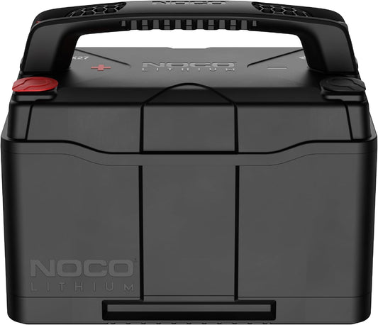 NOCO Lithium NLX27: 12V Dual-Purpose LiFePO4 Lithium-Ion Battery - 100Ah Deep-Cycle and 1400A Group 27 Starter Battery - UL Listed - Built-In Dynamic BMS