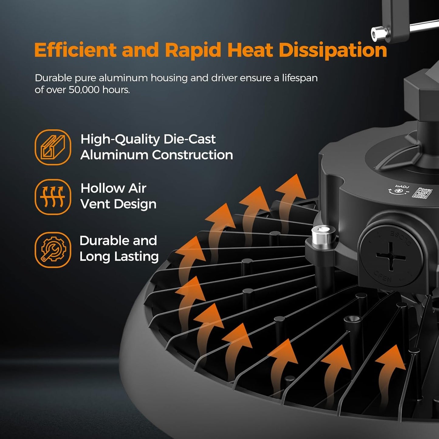 High Bay Lights LED UFO Light 240W LED Shop Lights 6000K IP65 Commercial Bay Lighting Fixture 43200 LM Super Bright, 5ft Cable Plug & Play for Warehouse Factory Garage Workshop Barn 12 Pack