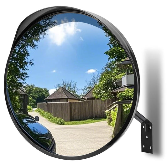 moveland Convex Security Mirror - 16 Inch Adjustable Wide View, Acrylic Shatterproof for Traffic, Parking, Driveway, Store, Garage, Warehouse, Blind Spot - Support Indoor and Outdoor