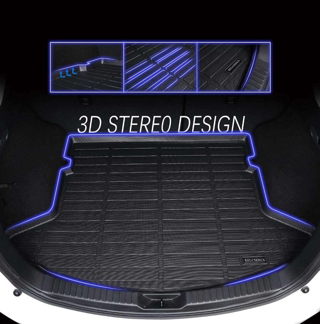 KELCSEECS Floor Mats & Cargo Liner for 2024 2023 2022 2021 2020 2019 2018 Chevrolet Chevy Equinox & GMC Terrain/Terrain Denali All Weather Car Mats Cargo Mat Floor Liners Trunk Mat Trunk Liner