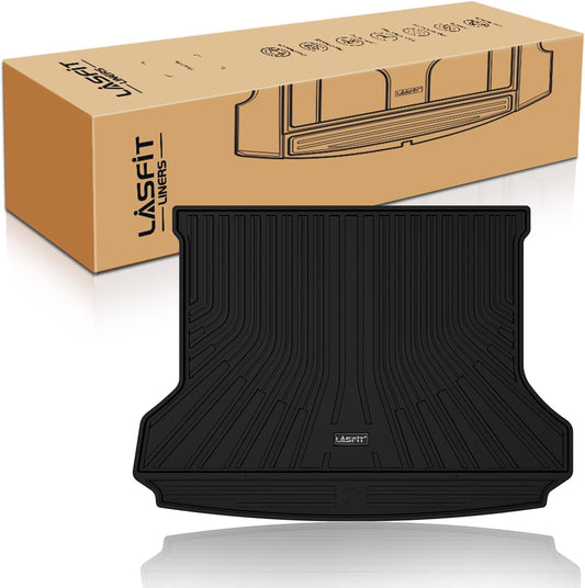 LASFIT Cargo Mat Fit for Volkswagen VW ID.4 2025 2024 2023 2022 2021 All Weather TPE Trunk Liners (Only Fit Non-Adjustable Carpet Floor)