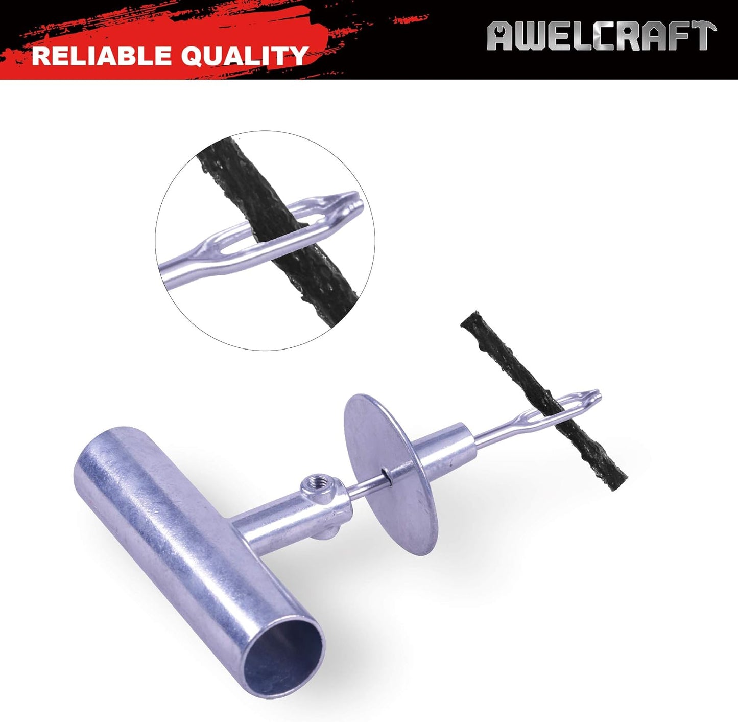 35-Piece Universal Heavy Duty Tire Plug Kit to Fix Punctures and Plug Flats, Ideal for Cars, Trucks, Motorcycles, ATV, with Storage case