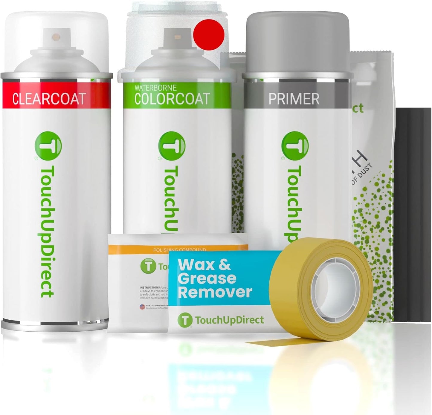 TouchUpDirect 3P0 Absolutely Red Compatible with Toyota Exact Match Touch Up Paint Aerosol - Platinum Kit