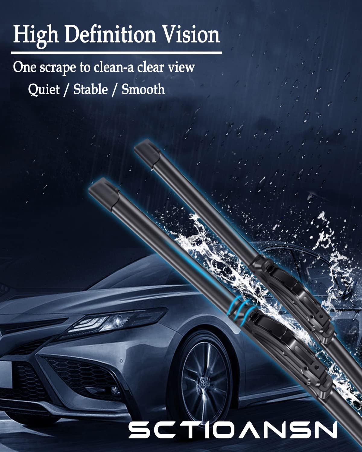 3 Wipers Set for Subaru Forester 2009-2013, 2005-2009 Subaru Legacy Outback, Windshield Wiper Blades Original Equipment Replacement Front and Rear- 24"/18"/14B" (Pack of 3) J- HOOK