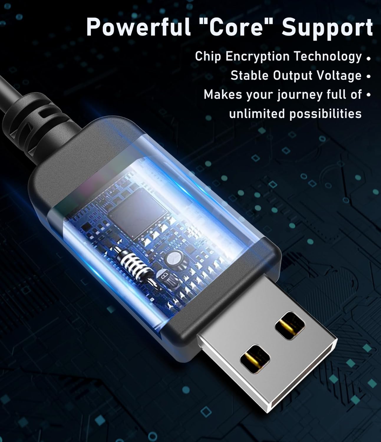 Radar Detector Cable with USB to RJ11 Plug,Power Cable for Radar Detectors,USB 5V-12V Power Cable,for Escor t Radenso XP Beltronics Whistler Radar Detector(RJ11-6.56FT)