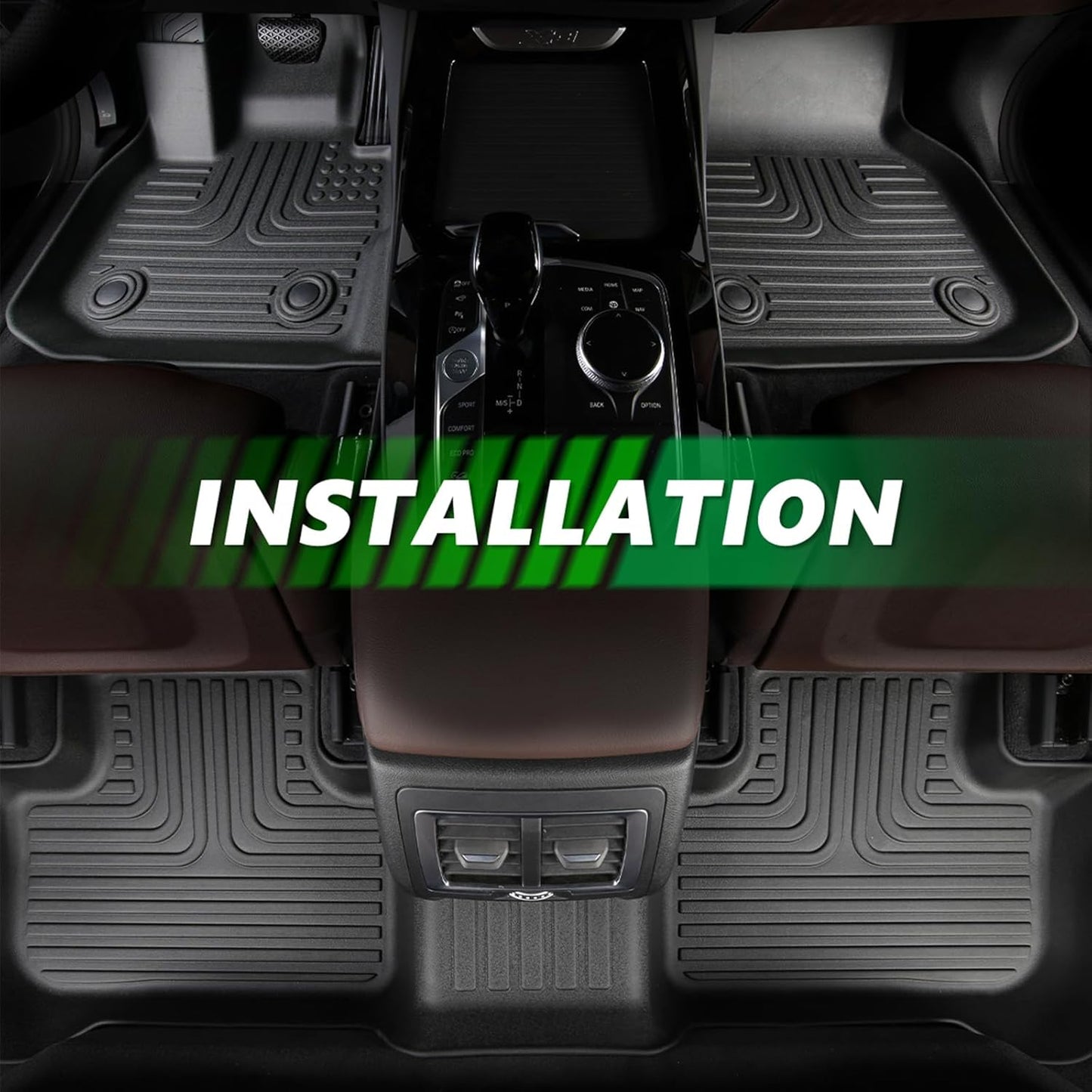 for Mercedes Benz GLC丨GLC 250丨GLC 300丨GLC 350e (Not for Coupe) Floor Mats 2016-2022,Car Mats for Mercedes Benz GLC 2016-2022 All Weather Anti-Slip Floor Mats Cargo Liner Accessories