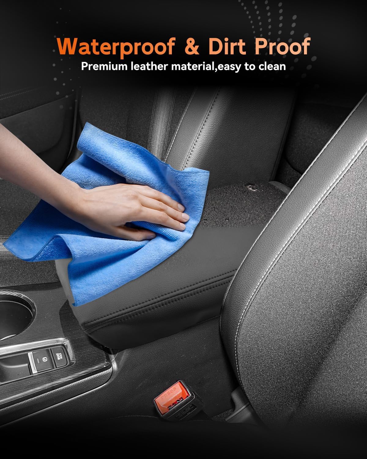 CDEFG for Honda Civic 2022-2025 Center Console Cover Armrest Box Cover for Civic (LX, Sport, Si) 2022 2023 2024 2025 Accessories Console Arm Rest Protector