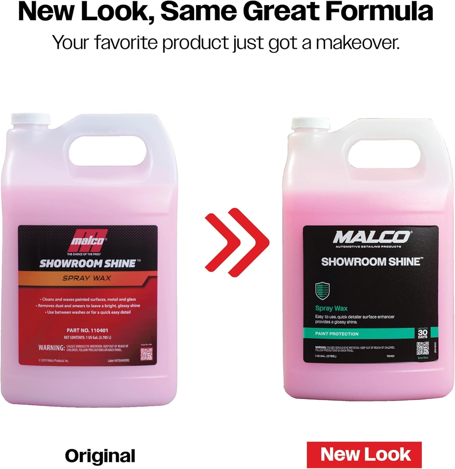 Malco Showroom Shine Spray Car Wax – Best Car Wax Spray for Professional Finish/Easy to Use Instant Detailer Spray/Cleans and Waxes Painted Surfaces, Metal and Glass / 1 Gallon (110401)