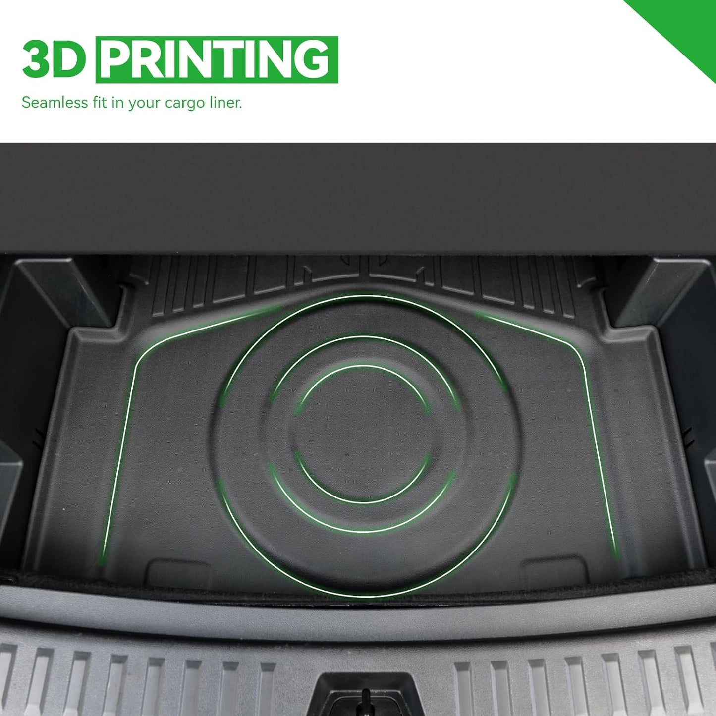 Under Cargo Mat for 2025 Chevy Equinox Fuel (Non EV), All Weather TPE 2nd Layer Trunk Mat for Chevrolet Equinox Accessories